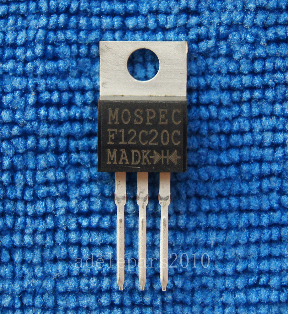 5pcs F12C20C ORIGINAL MOSPEC POWER RECTIFIERS TO-220