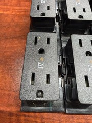 LOT BYRNE Cat IV (4) RECEPTACLE BE08065-3-G-4-C 15A 125V CUBICLE OUTLET BE08065
