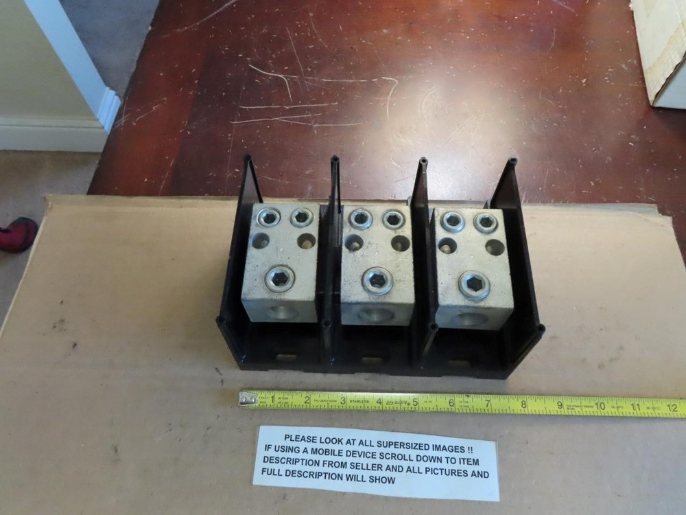 MERSEN FERRAZ SHAWMUT 68063 POWER DISTRIBUTION BLOCKS, 3-POLE, 600VAC NEW UNUSED