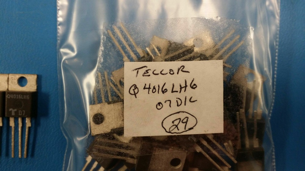 (5 PCS) Q4016LH6 TECCOR Thyristor TRIAC 400V 16A 3-Pin(3+Tab) TO-220AB Isolated