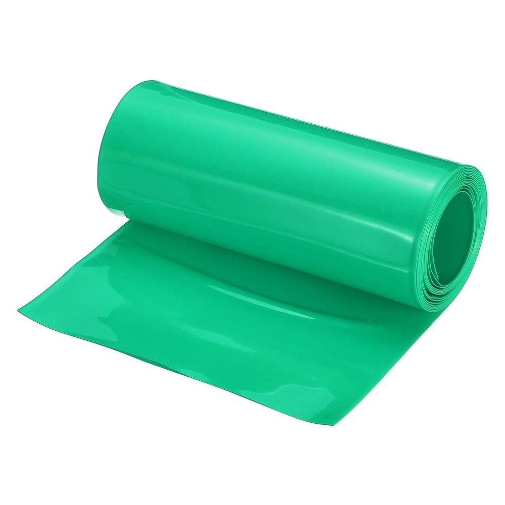 Battery Wrap Heat Shrink Tubing 102mm Dia 160mm Flat 8 Feet Green