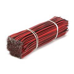 8/15cm Double Head Tinned Electronic Jumper Cable Welding Wire 24AWG Red & Black