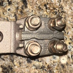 BURNDY NAS29-2N / NAS292N 6 sol-250 kcmil 2-Hole Substation Cu Cable to Pad #6