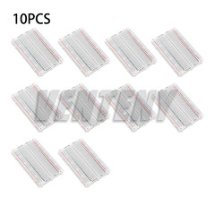 1-10Pcs 400 Tie Points Solderless PCB Breadboard Mini Universal Test Protoboard