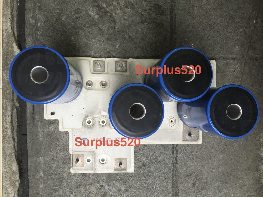 1Pc used Busbar PN-434639 with 4 Capacitors NIPPON UTOR 85C 400V 9200uF