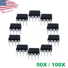 50/100pcs NE555P NE555 DIP-8 High Precision Oscillator Timer IC TI 555 USA Stock