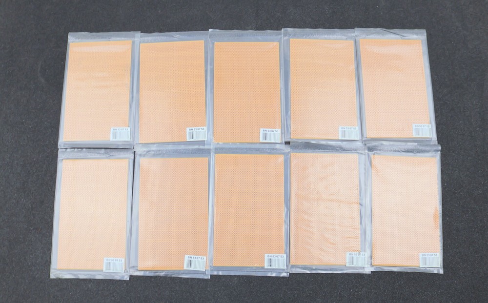 KB 10x printed circuit boards for soldering BN 53 07 53 hole pattern dimensions 100x160mm