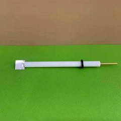 1Pc Purity 99.99% Pt Platinum Electrode Platinum Plate Electrode PTFE Rod 6x80mm