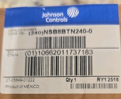 JOHNSON CONTROLS NSB8BTN240-0G / NSB8BTN2400G (NEW IN BOX)
