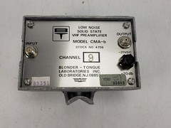 Vintage Blonder-Tongue CMA-B 4706 Single Channel VHF Preamplifier Box CH9
