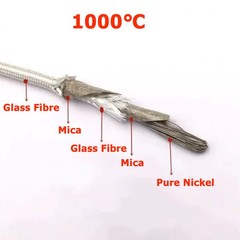 0.5mm² – 25mm² Glass Fibre Cable Wire Heat Resistant High Temperature 1000℃