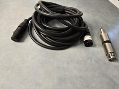 19′ XLR M/F + Radioshack 274-016C XLR Female to 1/4″ Plug Lo-Z Bal to Hi-Z Bal