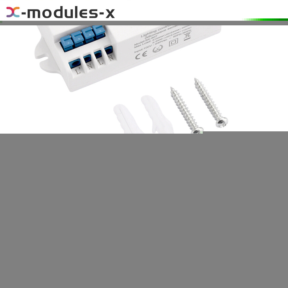 DC12-24V AC110-240V 5.8GHz Microwave Radar Sensor Body Motion HF Detector Switch