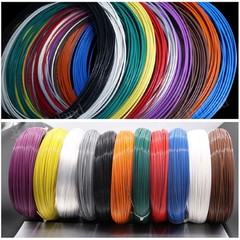 Any lengths 0.15mm²~10mm² PTFE Cable Silver Plated Copper Stranded Wire 28/30AWG