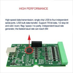 USB to RS232/485/422/TTL Communication Module Serial Port Isolation Converter