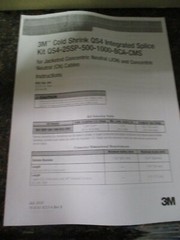 3M QS4-25SP-500-1000-BCA-20019-CMS COLD SHRINK INLINE SPLICE KIT FREE SHIPPING