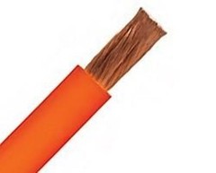 6 AWG Super Vu-Tron Orange Welding Cable EXTRA Flex 6 gauge – 50 feet