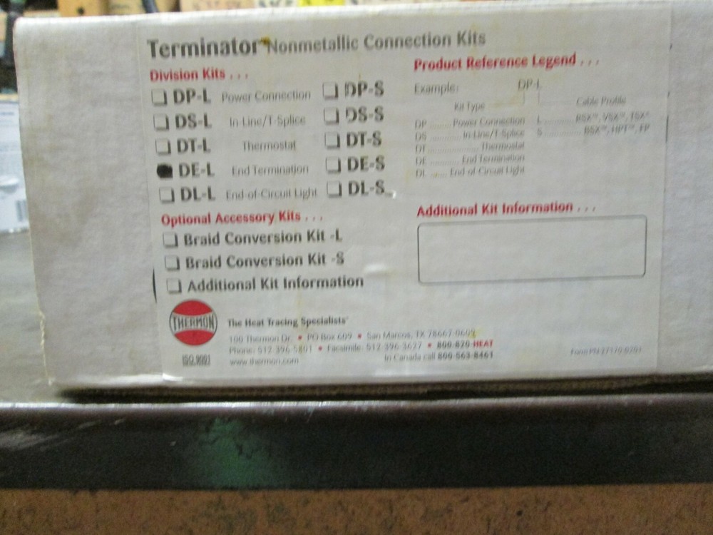 Thermon DE-L End Termination