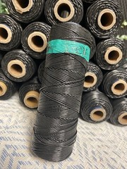 26 QTY! BULK LOT OF EY TECHNOLOGIES LACING BRAIDING CORD BLACK NYLON WAX — NEW