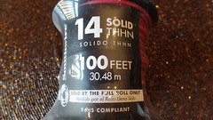 Southwire 14 awg Red Solid Copper Insulated Wire THHN THWN AWM 100 Feet 600 volt