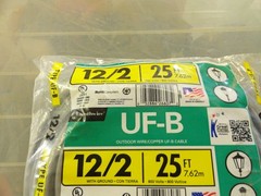 12/2 south wire spool for home projects new in unopened package 25 ft UF-B