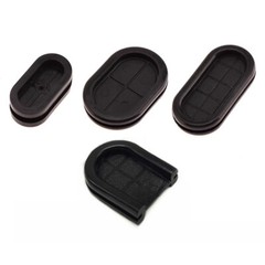 Synthetic Rubber Oval Shape Closed Grommets Double-Sided Cable Bung Various size