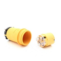 Eaton Yellow Corrosion Resistant Locking Connector L16-20 20A 480V 3Ø L1620CY