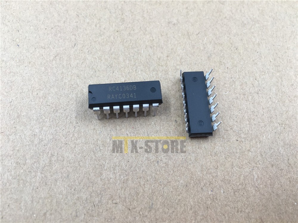 10pcs RC4136DB Quad General-Purpose Operational Amplifier DIP-14