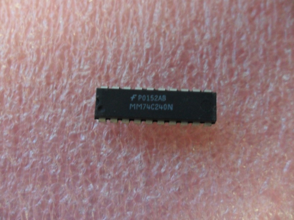 MM74C240N IC BUFFER / LINE DRIVER 8-CH INVERTING CMOS 20-PIN DIP (LOT OF 2)