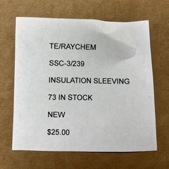 Raychem SSC-3/239 Insulation Sleeving & Cable Caps for Power Cables