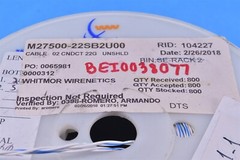800′ TE Connectivity Multi Conductor Twisted Pair Cable 22AWG 2Cond