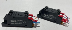 (2) OMRON PTFO8A-E 15A 240V MAX FINGER PROTECTION 8 PIN SOCKET NNB