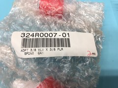2 Semitool 324R0007-01 Adapter Valve 3/8in x 3/8in Flare TFE, 185370