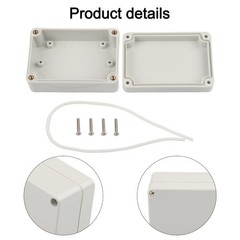 Sturdy ABS White Plastic Electronics Project Box with IP67 Waterproof Rating