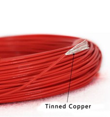 UL1332-28AWG Single Core Multi-strand Tinned Copper Cable FEP Wire OD 1mm