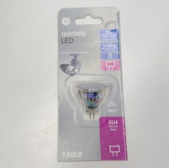 GE GU4 LED Light Bulb 2W 100 Lumens 12V Indoor Floodlight 93129013 Non‑Dimmable