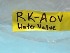 3 RK INDUSTRIES RK-AOV, VALVE N.C. POLYPROPELENE, 1/2 FOR BYPASS, 182875