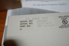 COOPER CROUSE HINDS ZB24587 / ZB24587 MTL SURGE TECHNOLOGIES NOS NEVER USED