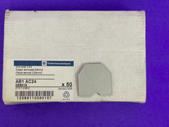 Telemecanique AB1AC24 End plate for 2.5/4mm Terminal Blocks, Grey [Lot of 28]