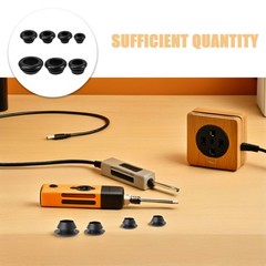 1 Set Reusable Black Rubber Grommets Assortment Kit for Wire Cable Organization