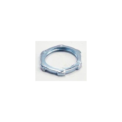 Bridgeport Fittings 102-S, 3/4″, Zinc plated Steel, Rigid Conduit Locknut, 100pc