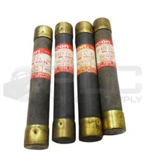 LOT OF 4 ECON ECS 2 1/4 ALL PURPOSE FUSE 2-1/4A 600VAC