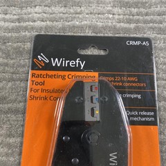 Wirefy Ratcheting Crimping Tool For Insulated Heat Shrink Connectors 22-10 AWG