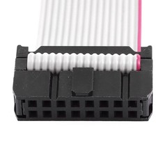 2.54mm Pitch 16 Pins 16 Wires F/F IDC Connector Flat Ribbon Cable 30cm 3pcs