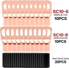 8 Gauge Wire (50ft Each – Red/Black) Copper Clad Aluminum CCA 8 Gauge, 100FT