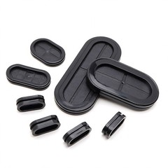 Oval Blanking Blind Rubber Wiring Grommet Dual Sided Closed Cable Hole Plug Bung