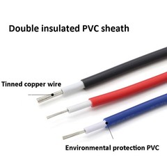 16AWG – 24AWG PVC Electronic Wire Double Insulation Stranded Cable 7 Colors