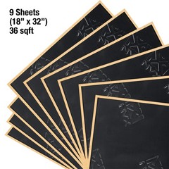 SDBBP40UL 36 Square Feet Black Ultra Light Sound Deadening Kit – Nine Pieces