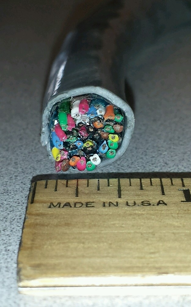 ( 1 FT ) Belden YR22352 2-22AWG Gray Bulk Drop Cable 19/P Twisted CR-CS-0099-005