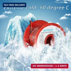 BNTECHGO 22 Gauge Flexible 2 Conductor Parallel Silicone Wire Spool Red Black Hi